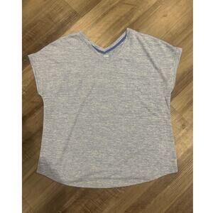 Columbia Blue Heather V-Neck Athletic Performance Tee Size L